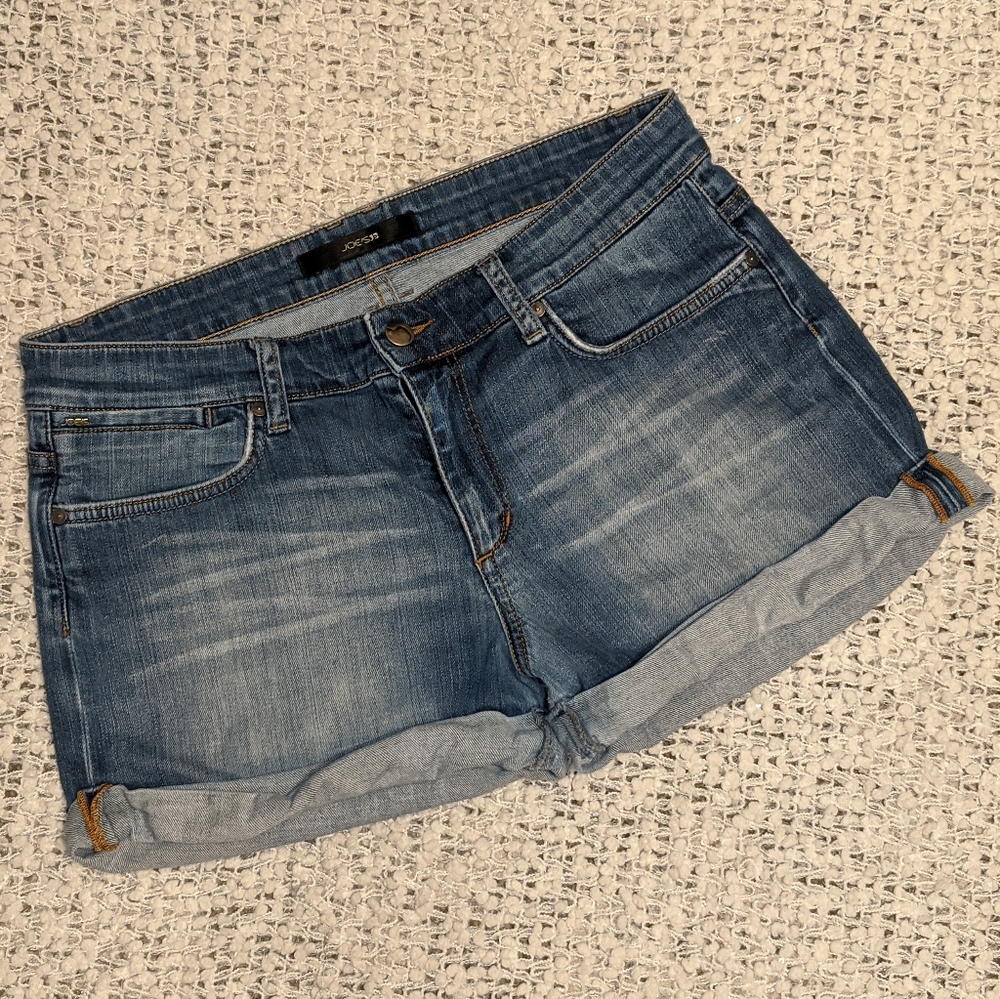 Joe's relaxed fit, rolled hem Jean shorts